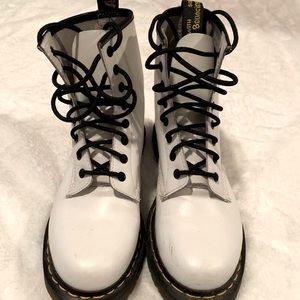 Dr. Martens White 1460 boots